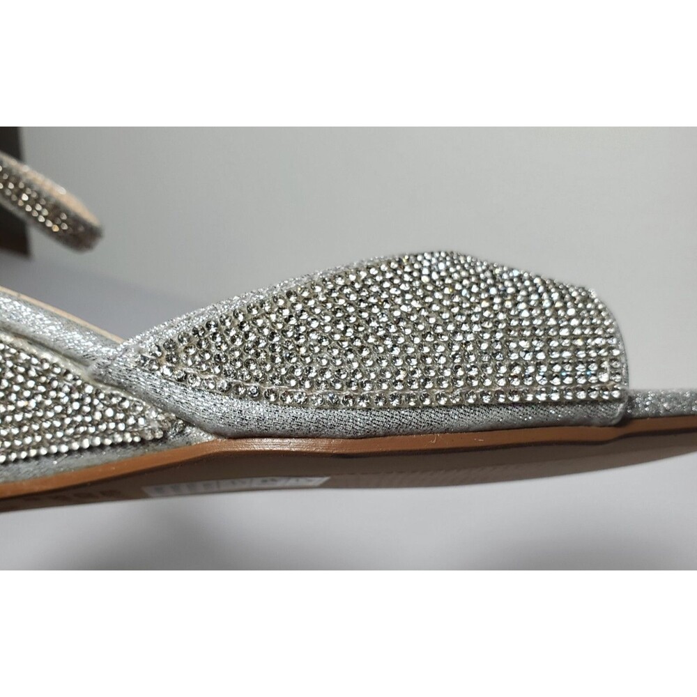Touch Ups Moxie Wedge Sandal Silver 10M Women’s Dressy Formal Prom Evening - Picture 5 of 6